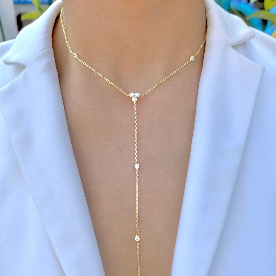 my sparkly lariat necklace