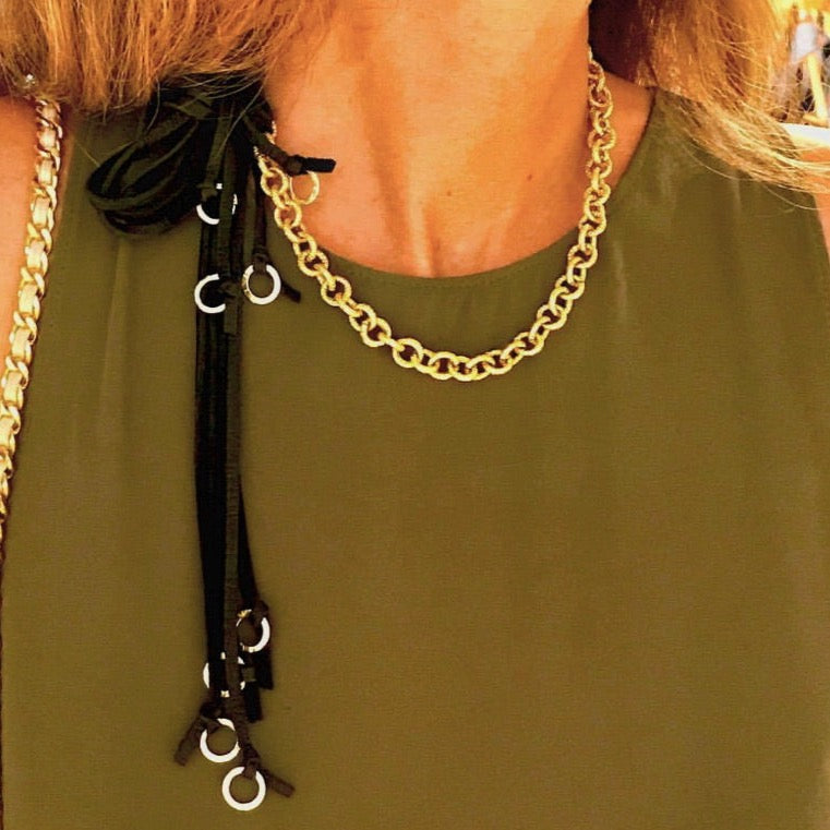 eye bling choker necklace