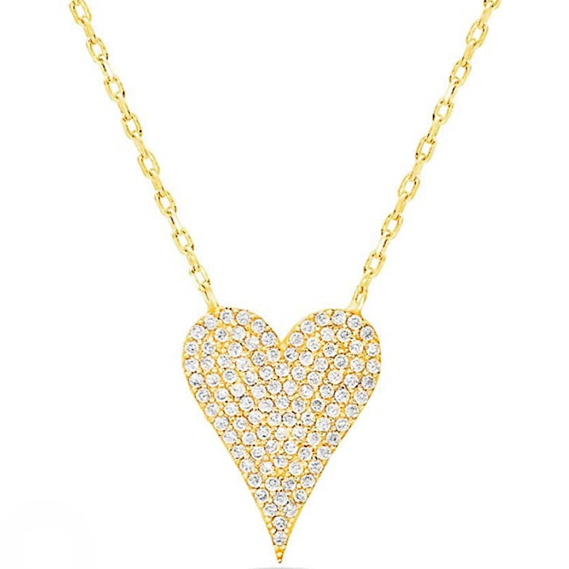 my sparkle heart necklace