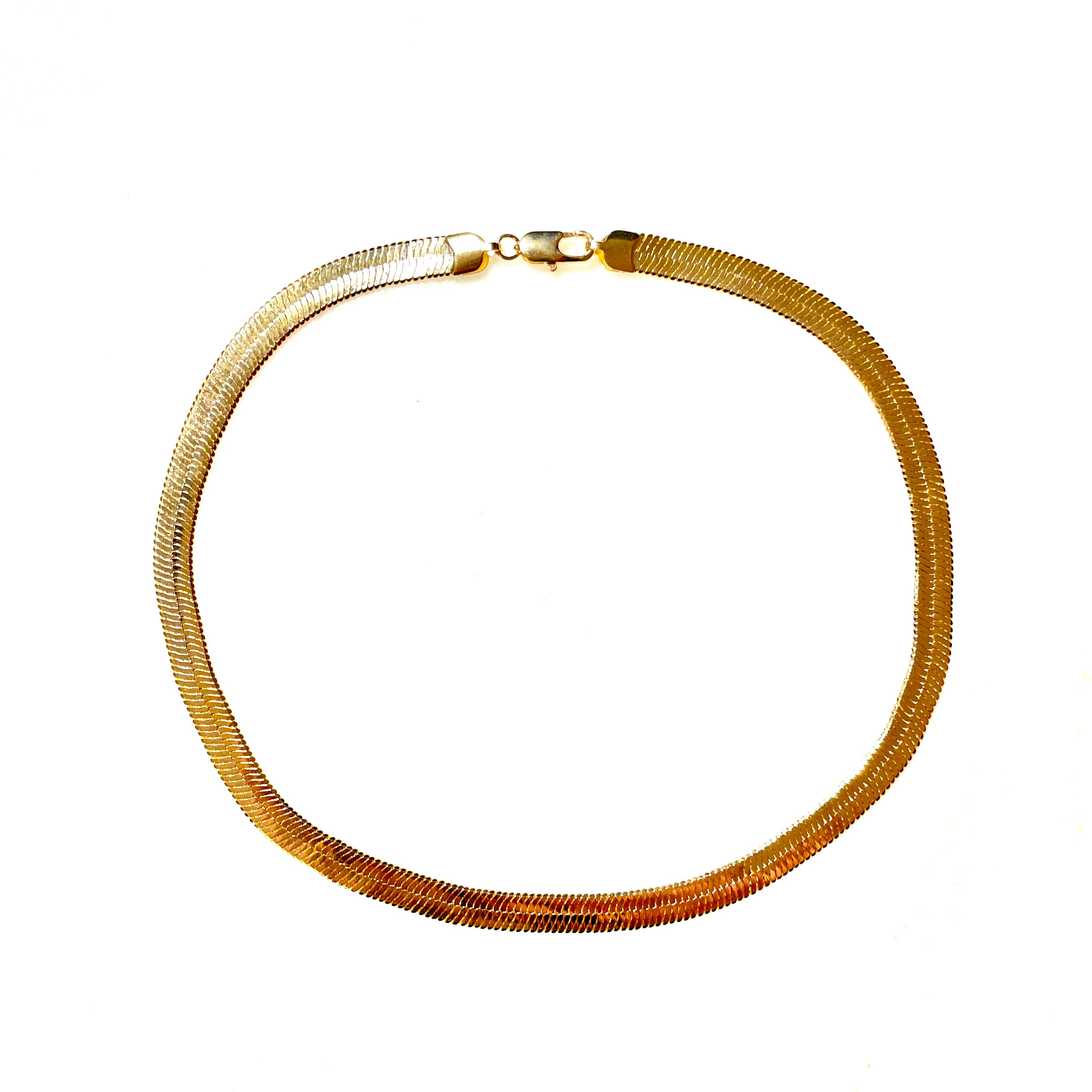 herringbone necklace choker