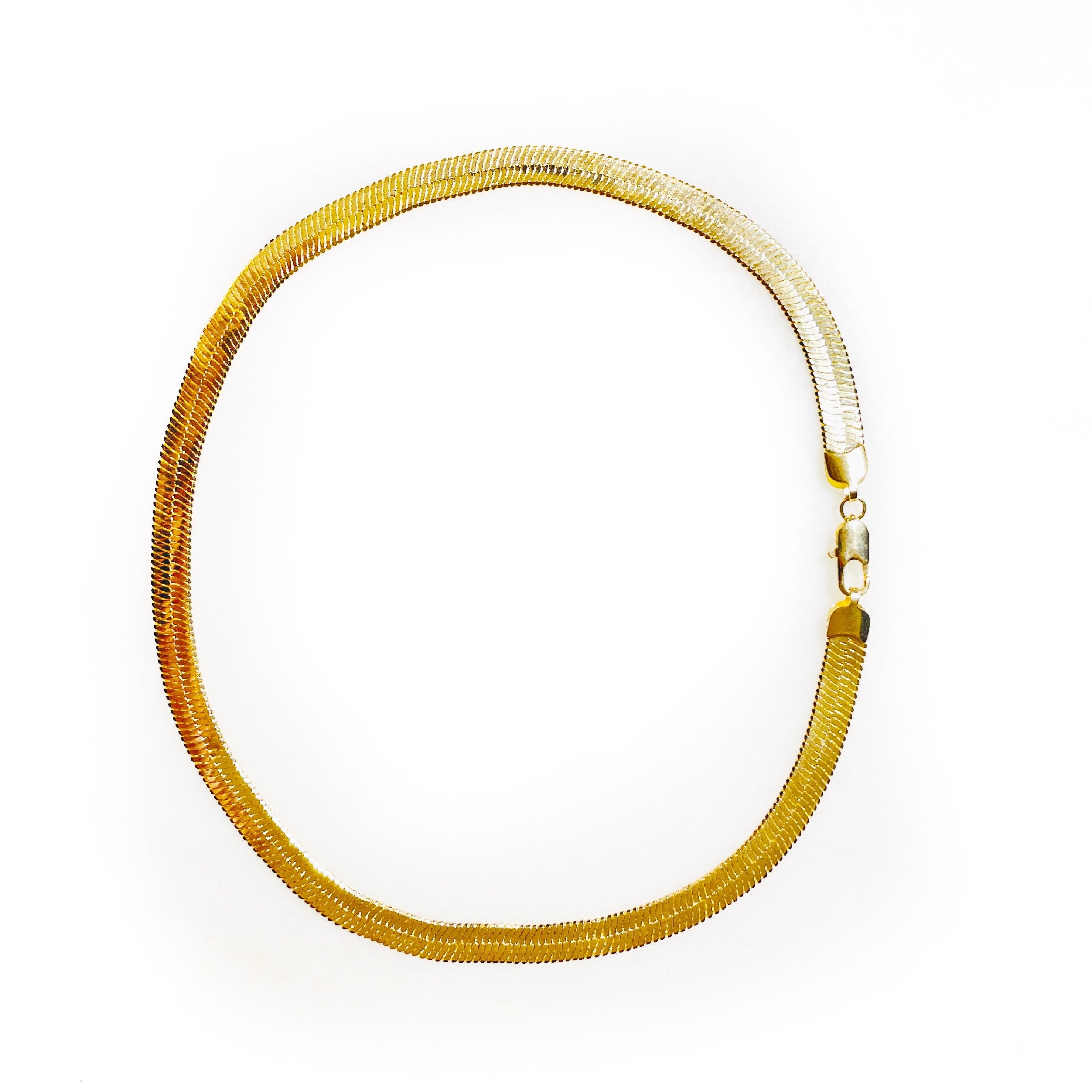 herringbone necklace choker