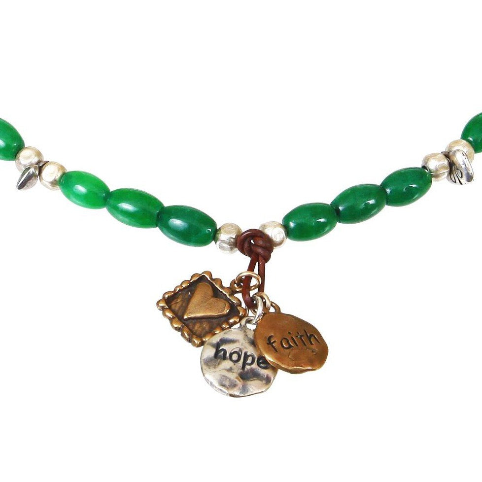 hope faith love choker necklace