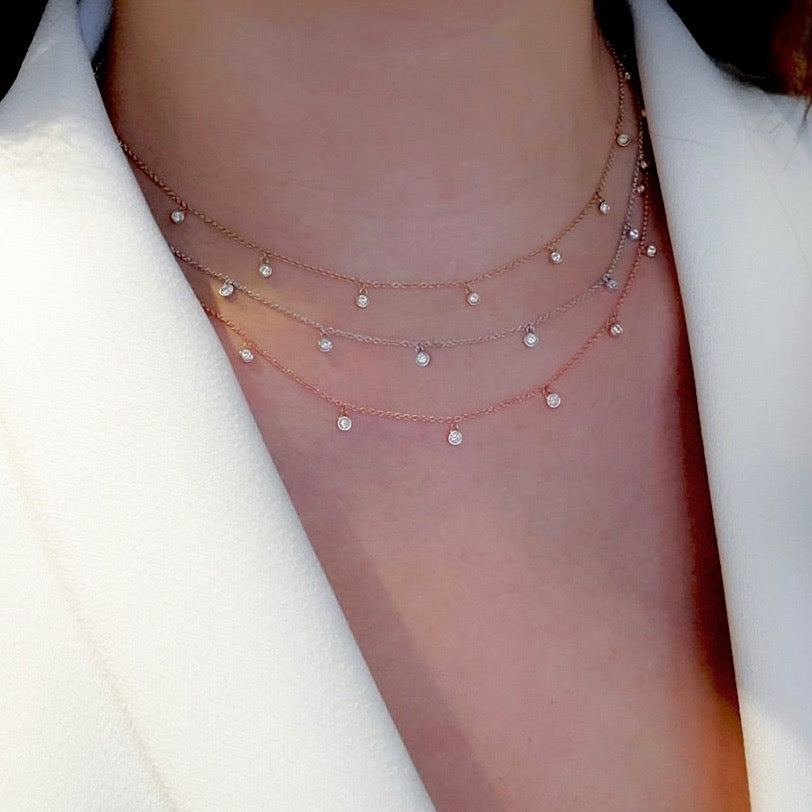 crystal drops necklace