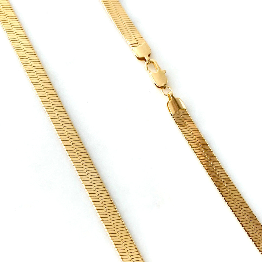 herringbone necklace choker