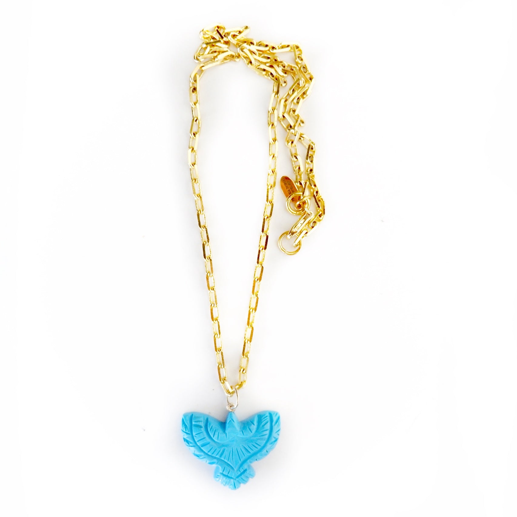 free blue bird necklace