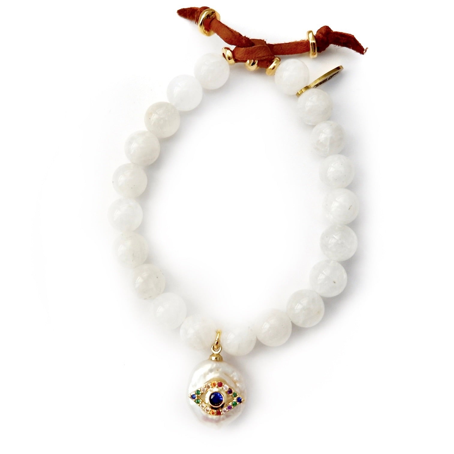 moonstone pearl bracelet