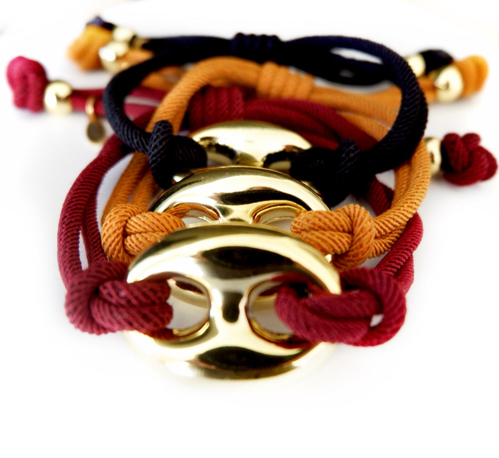 giant bubble mariner cord bracelet