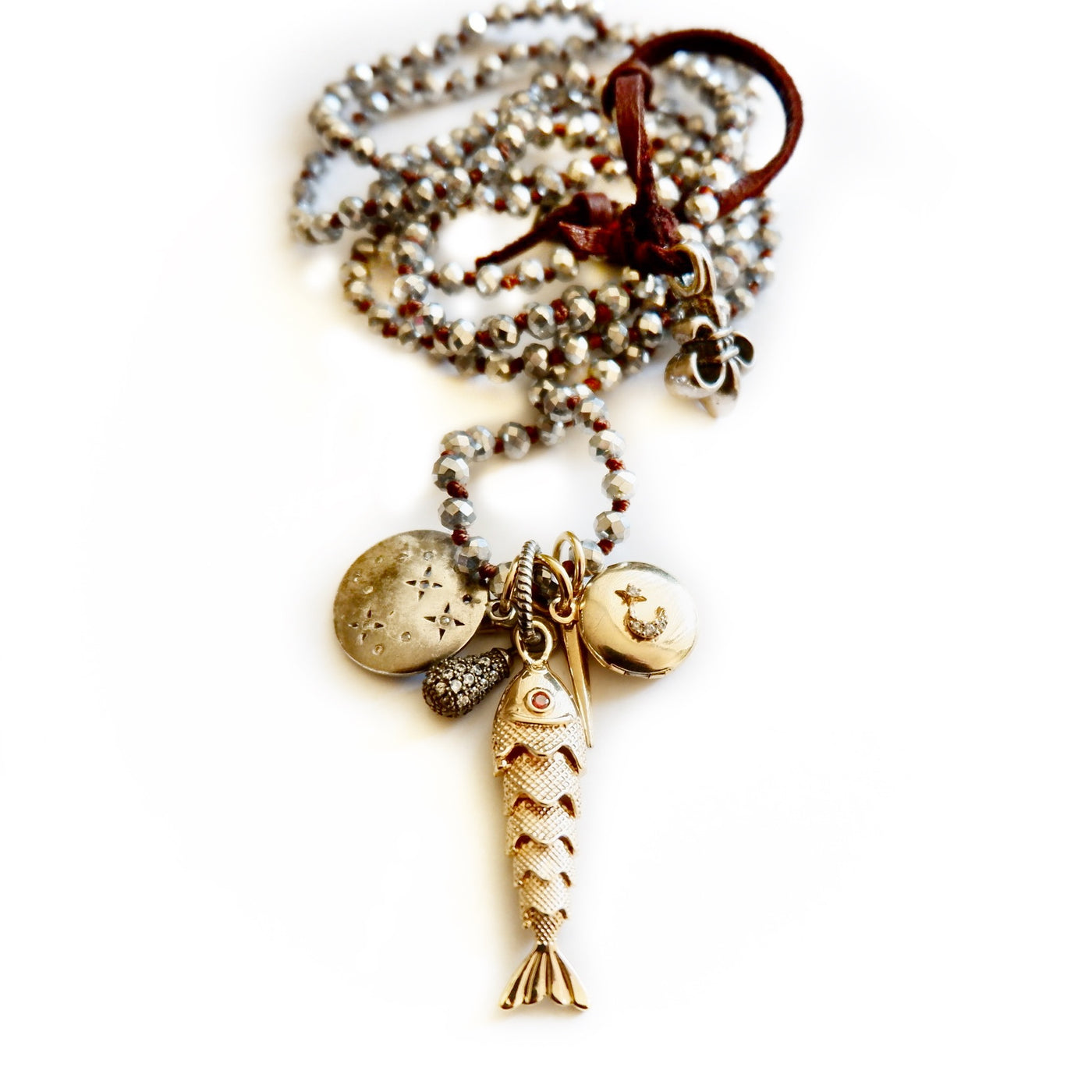vintage charm pack necklace
