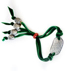 silk velvet luxe crystal tab bracelet