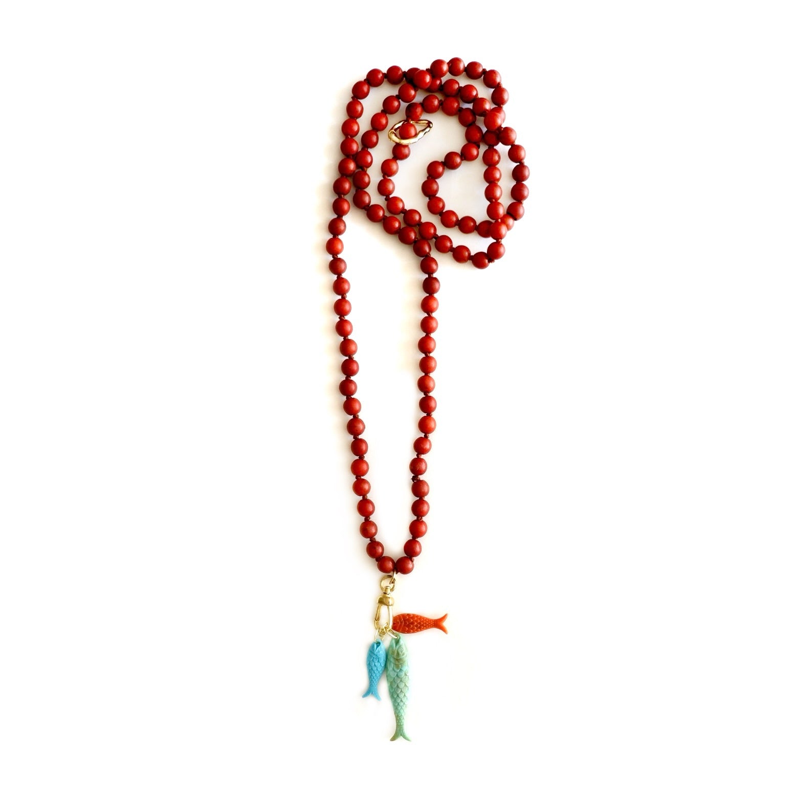 three fish necklace