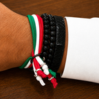 azadi flag mens bracelet