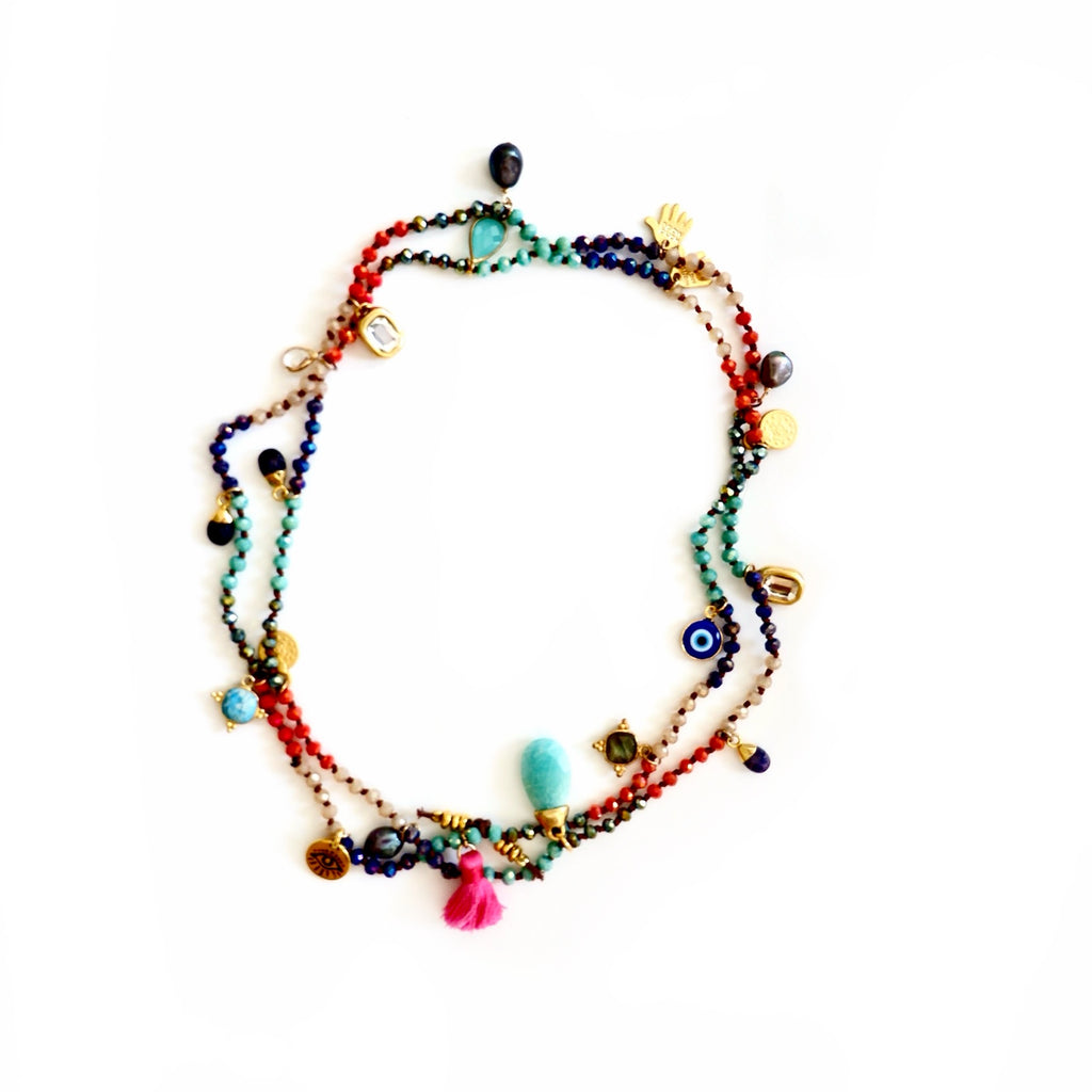 casablanca gemstone necklace