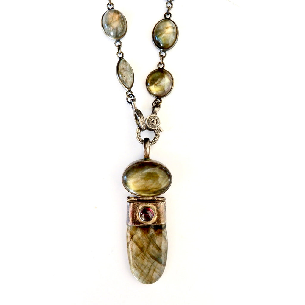 labradorite dream vintage necklace