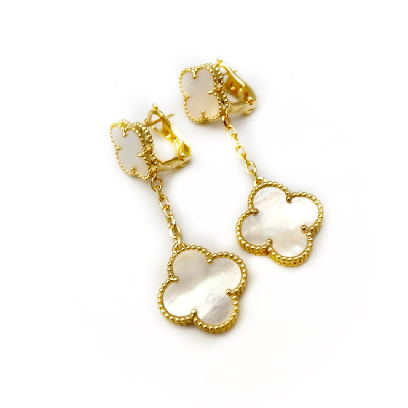 my double clover earrings