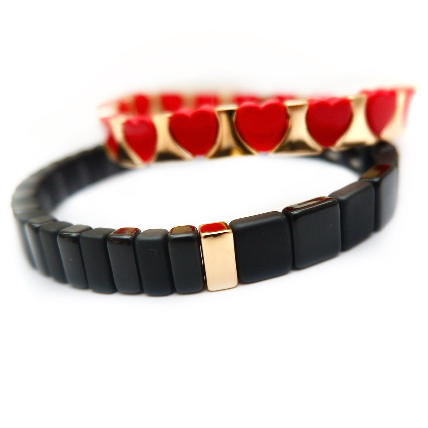 black enamel bracelet