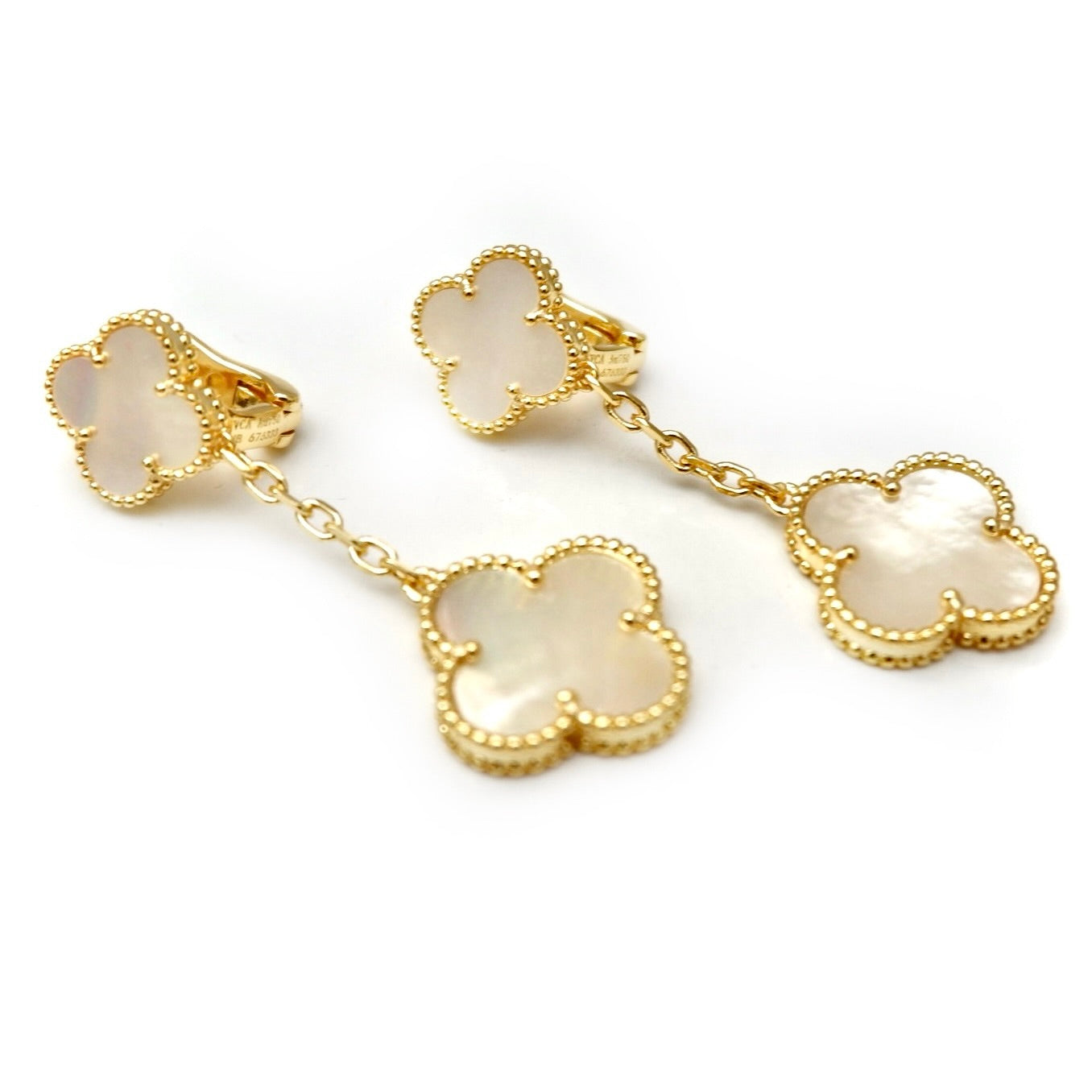 my double clover earrings