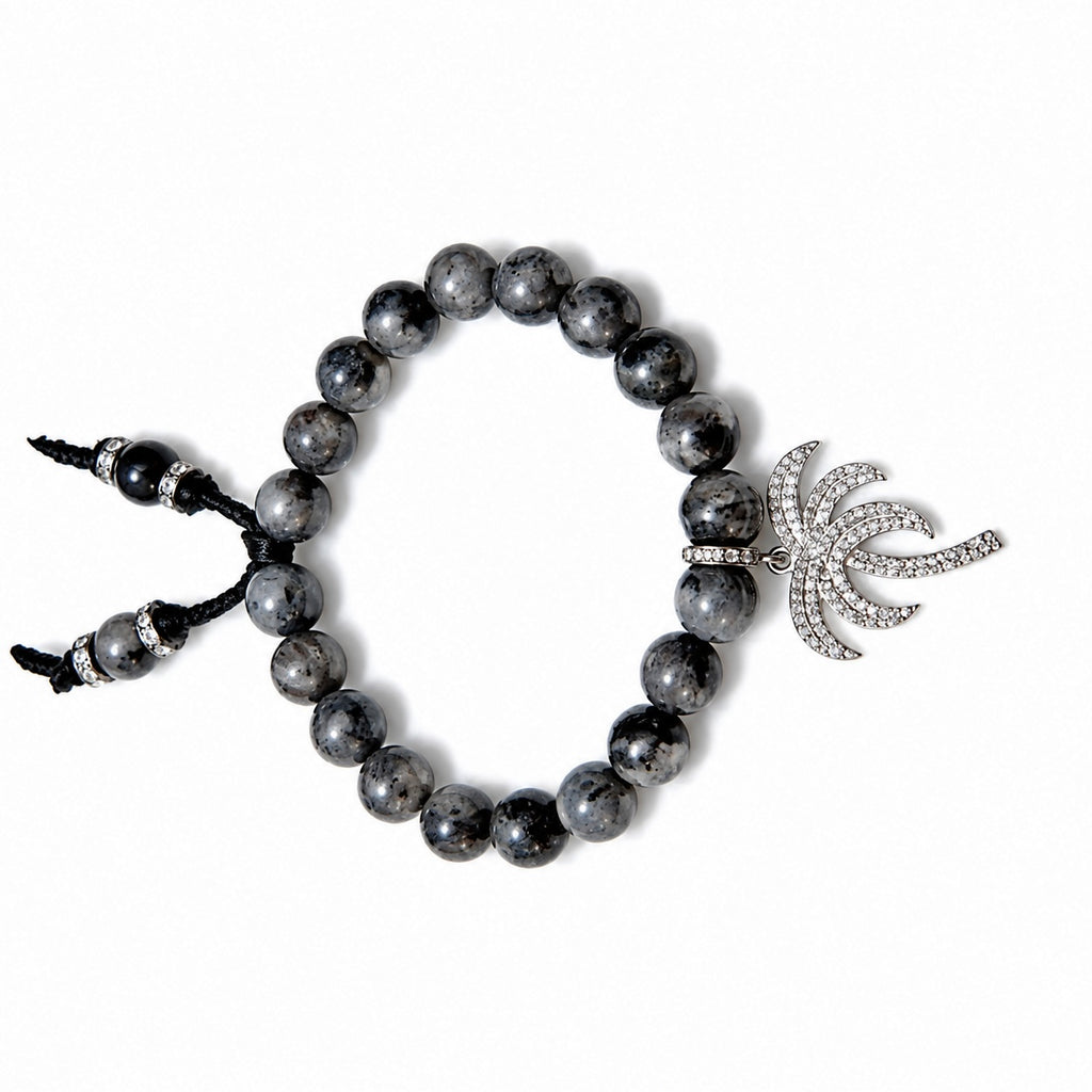 pave palm tree bracelet