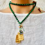my stars and moon malachite necklace