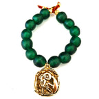 vintage glass zodiac bracelet