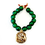 vintage glass zodiac bracelet