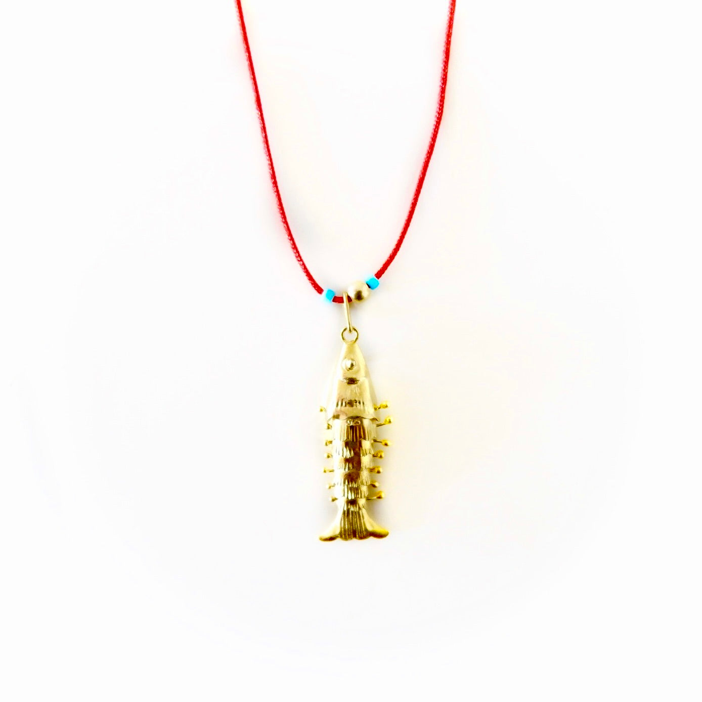 my lucky gold  fish necklace