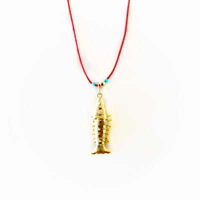 my lucky gold  fish necklace