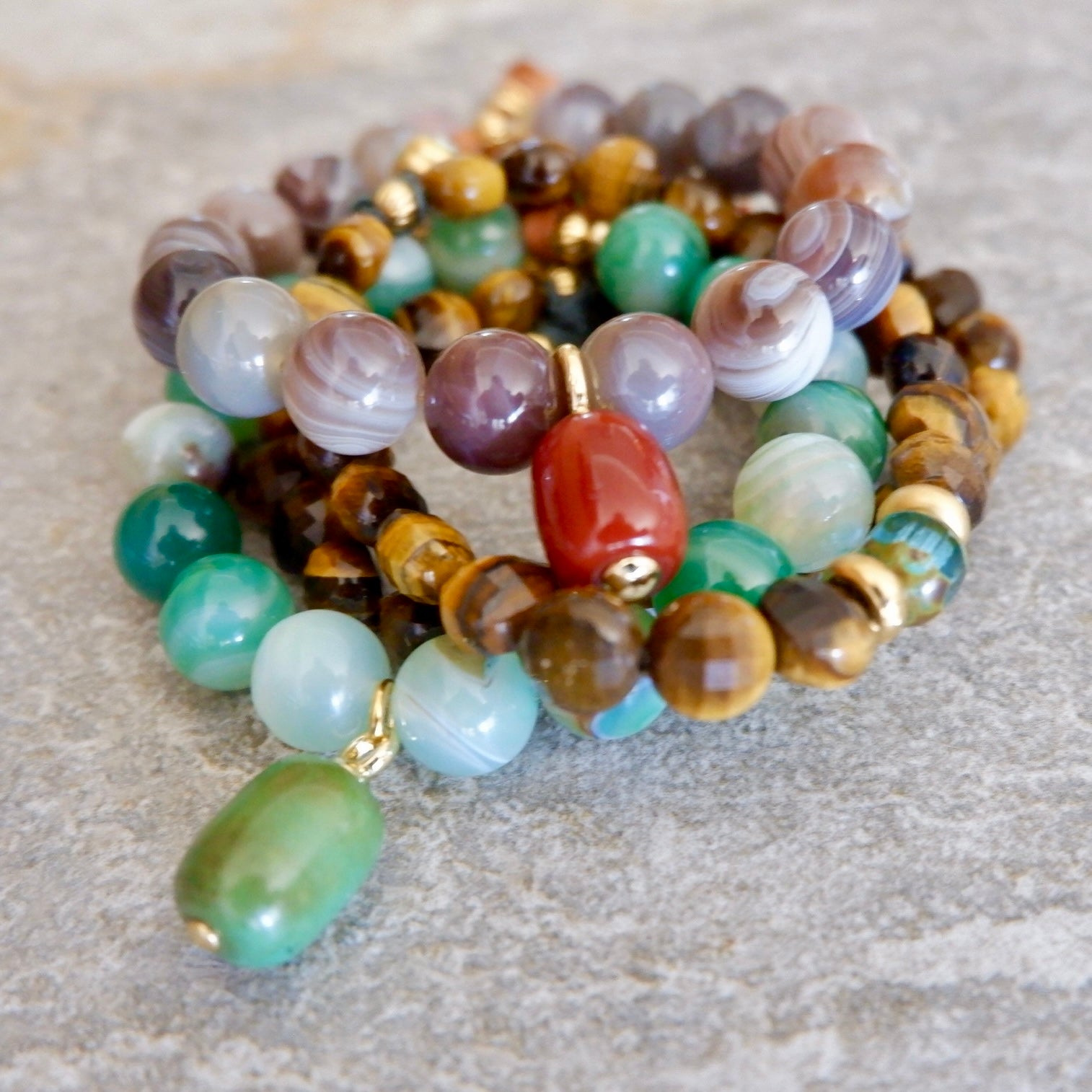 dream neutral gemstone bracelet