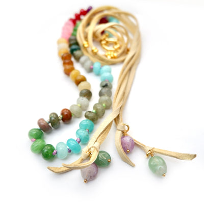 my boho chic gemstone necklace