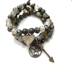 brilliant pave diamond love set bracelets