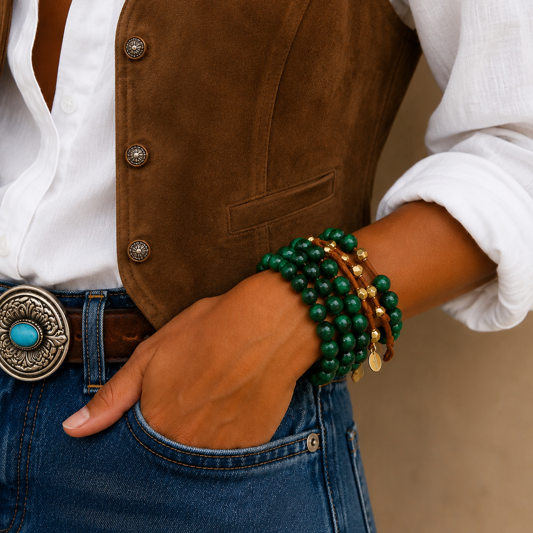 chunky tigers eye mountain bracelet