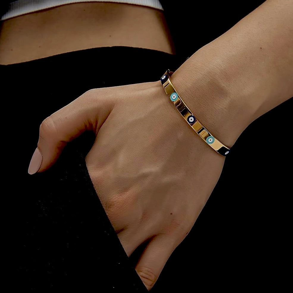 my evil eye bangle bracelet