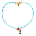 my turquoise little fish necklace