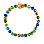 chunky rainbow crystal choker necklace