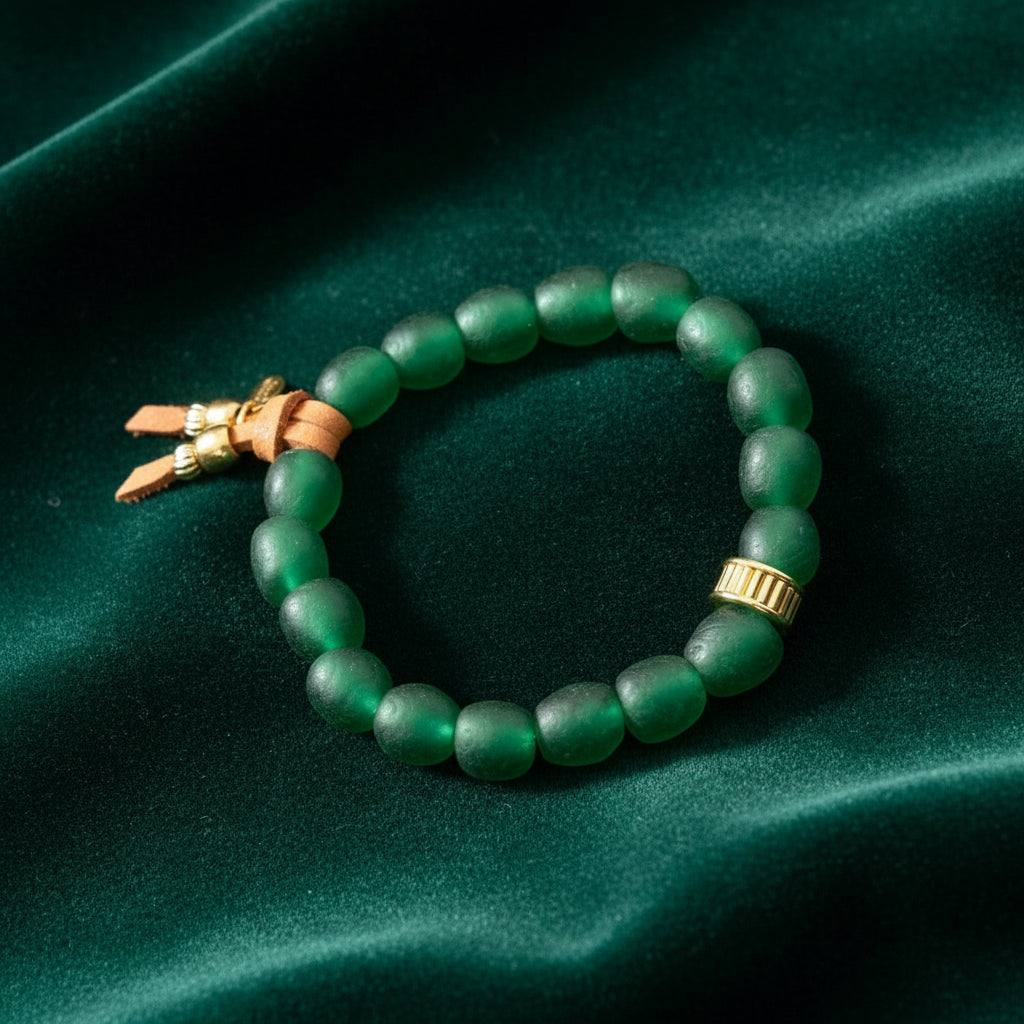 vintage glass baguette ring bracelet