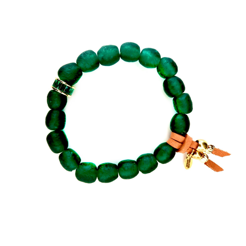 vintage glass baguette ring bracelet