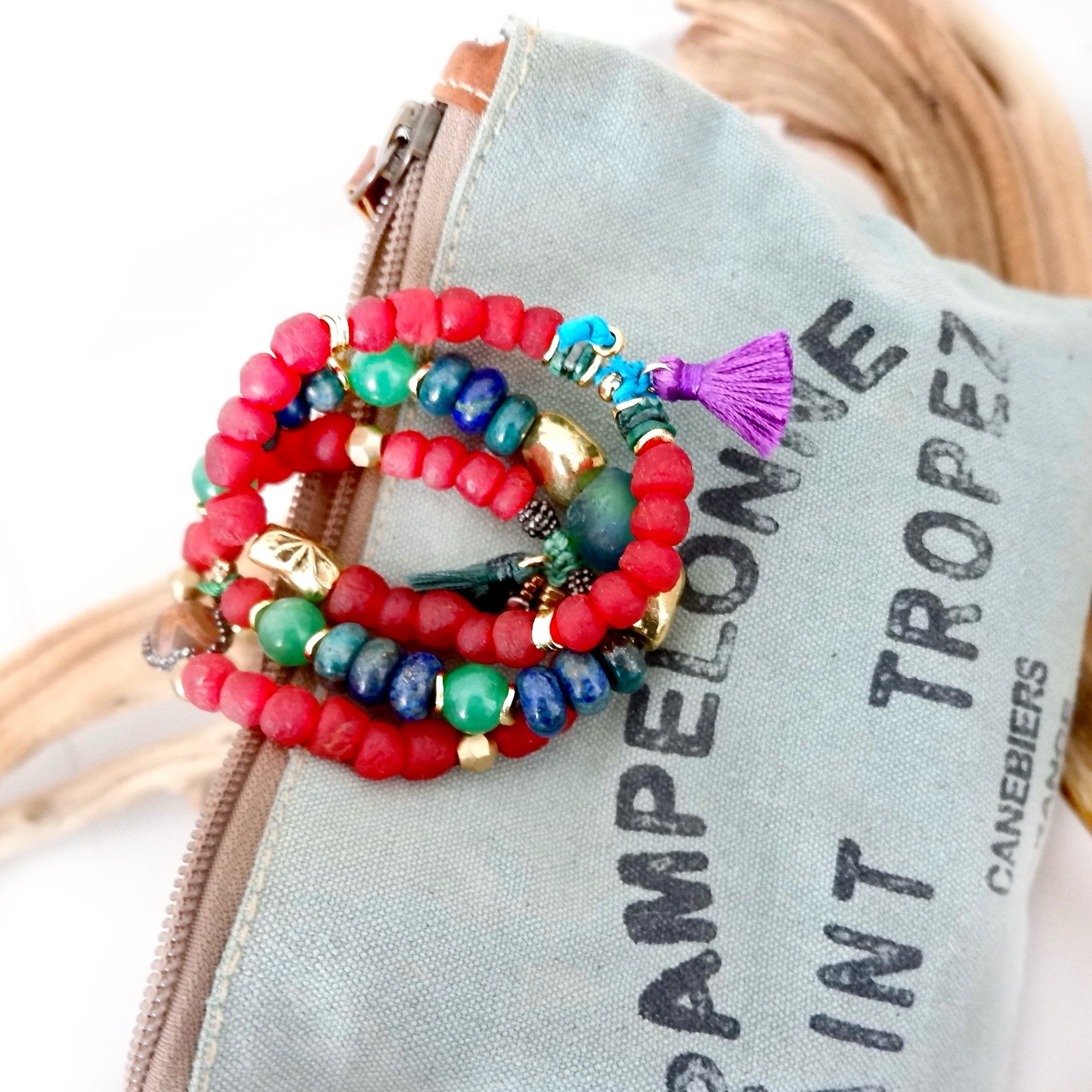 exotic aqua bracelet