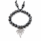 pave palm tree bracelet
