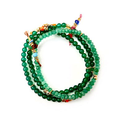 green goddess trio bracelet