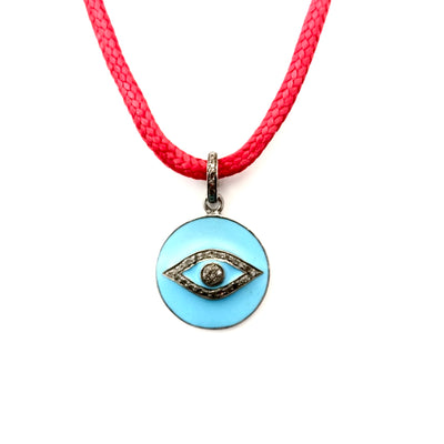 my vintage turquoise eye necklace