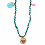 sparkling gems x charms necklace