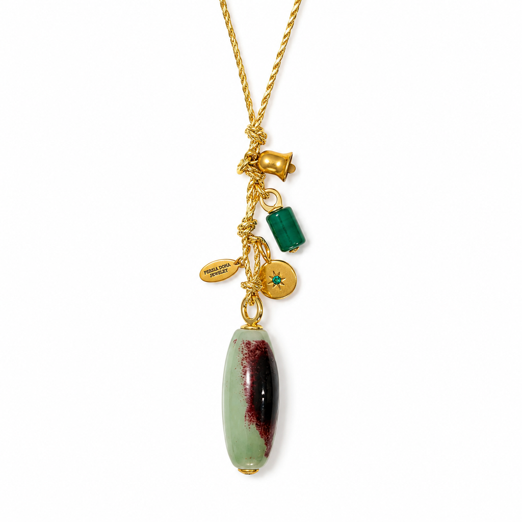 gems x gold cord necklace