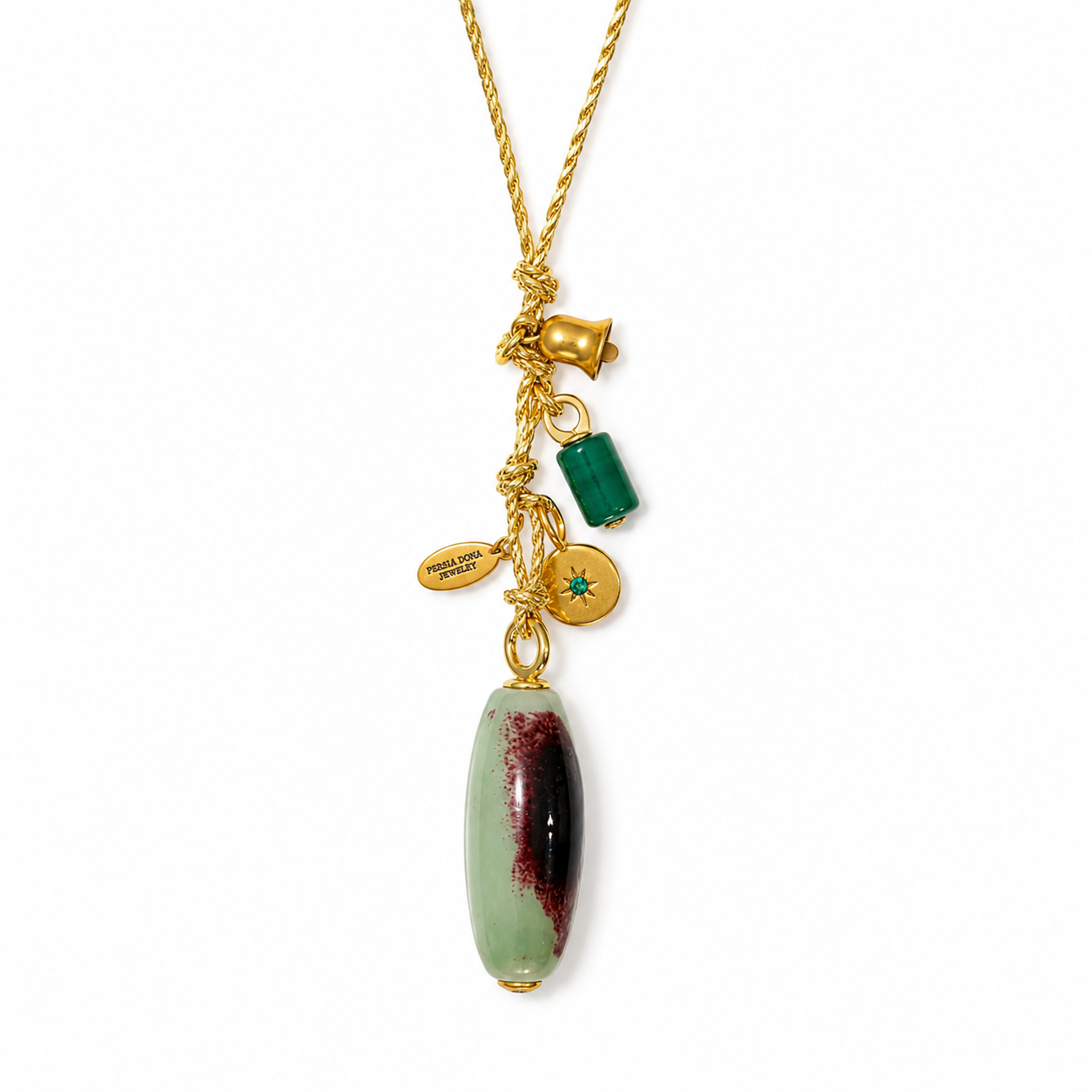 gems x gold cord necklace