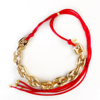puffy gg link chain necklace