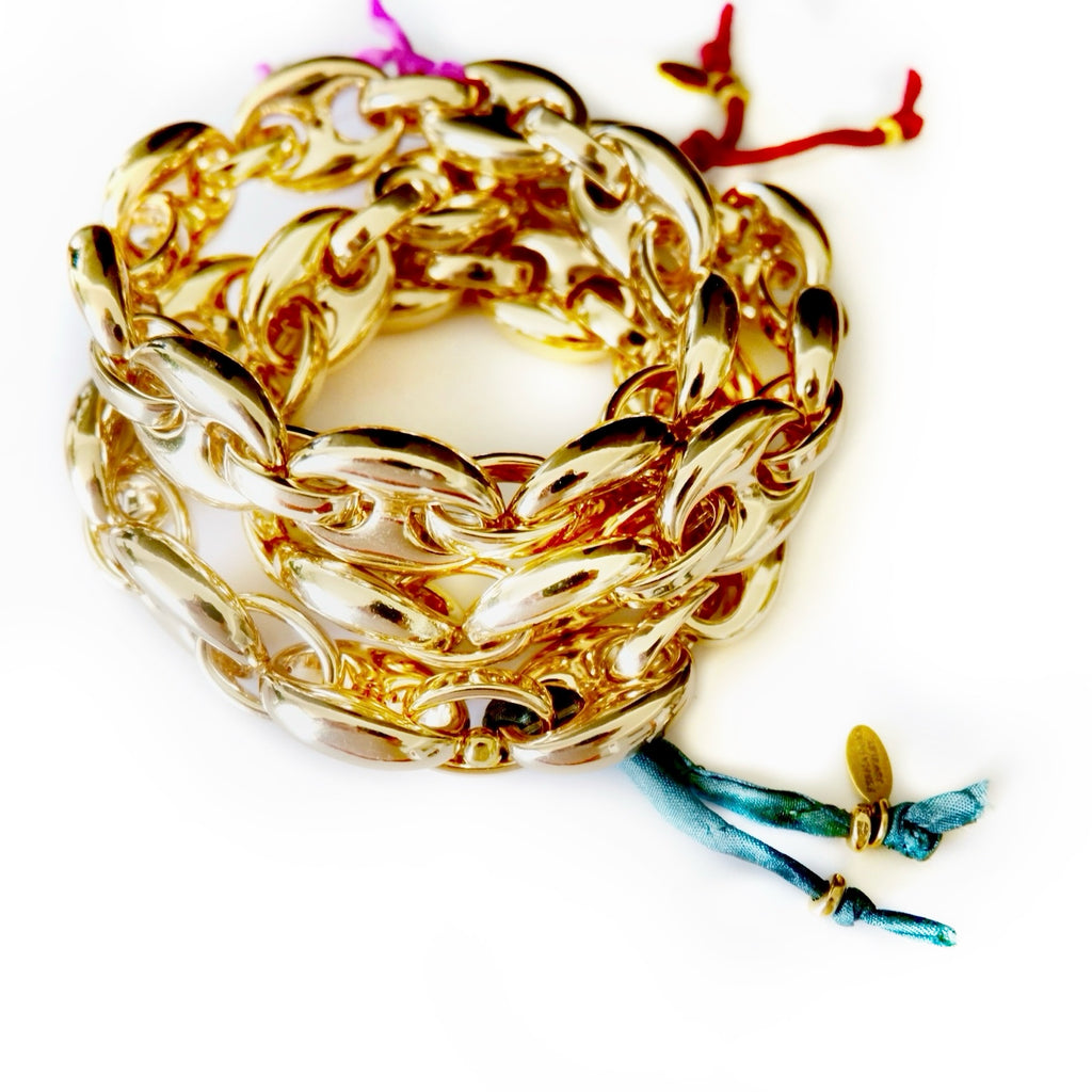 puffy gg link stretch bangle