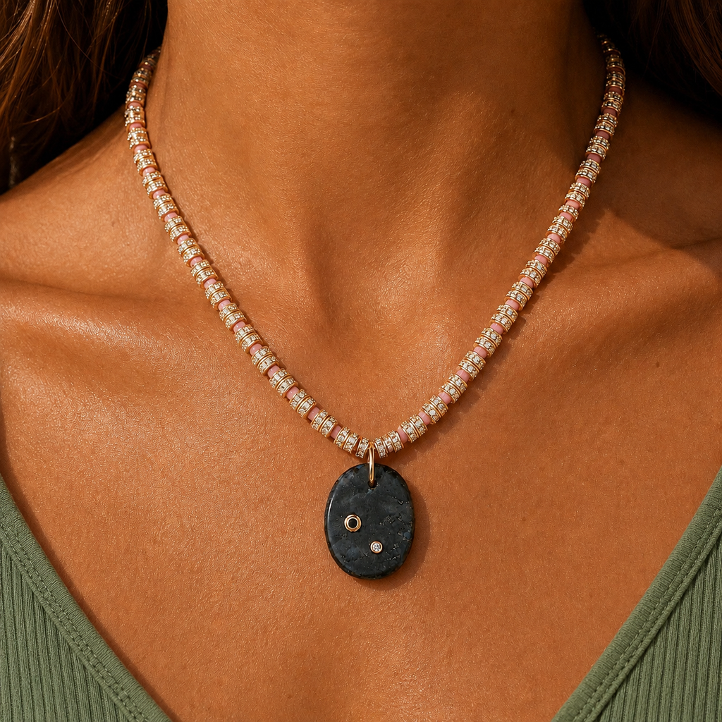 rock x vintage sparkle necklace