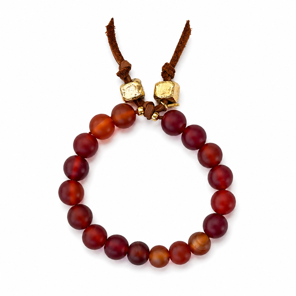 chunky carnelian mountain bracelet