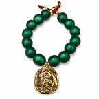 vintage glass zodiac bracelet