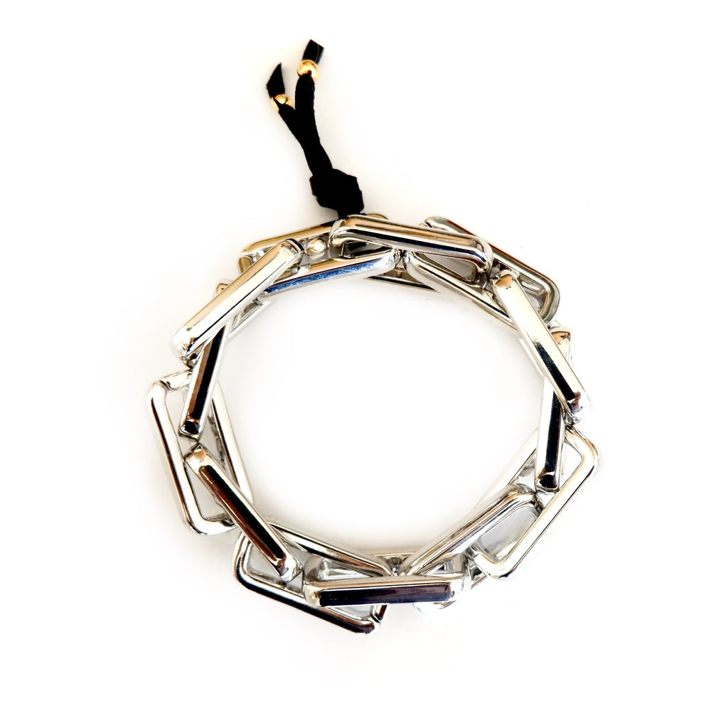 chunky geometric art stretch bracelet