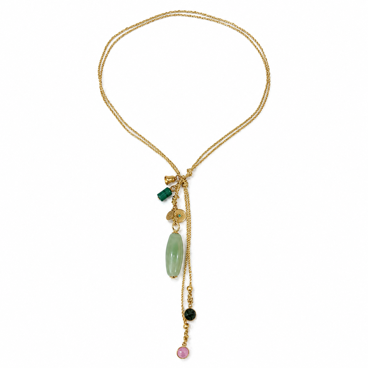 gems x gold cord necklace