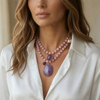 pink & amethyst dream necklace